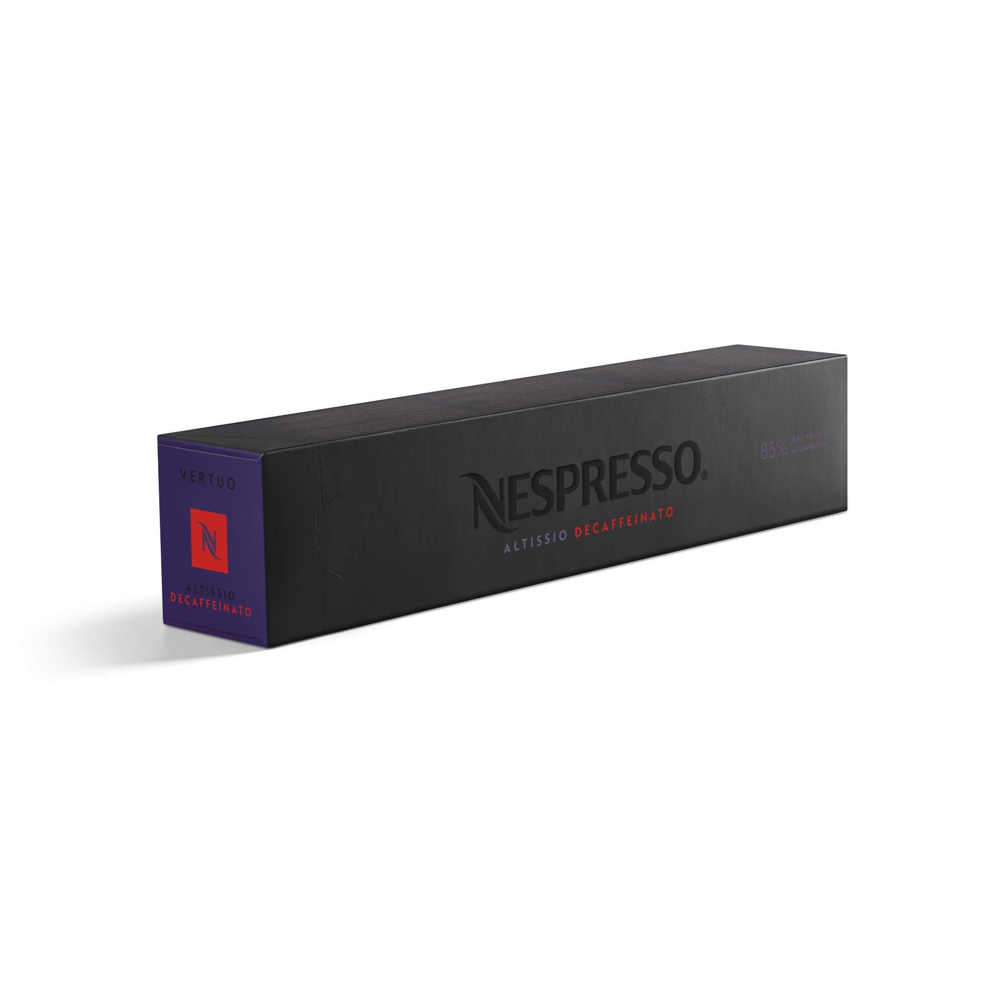 Nespresso Altissio Decaffeinato Vertuo Line 10 Espresso Kaffeekapseln Lila 40 ml Vollmundig & cremig