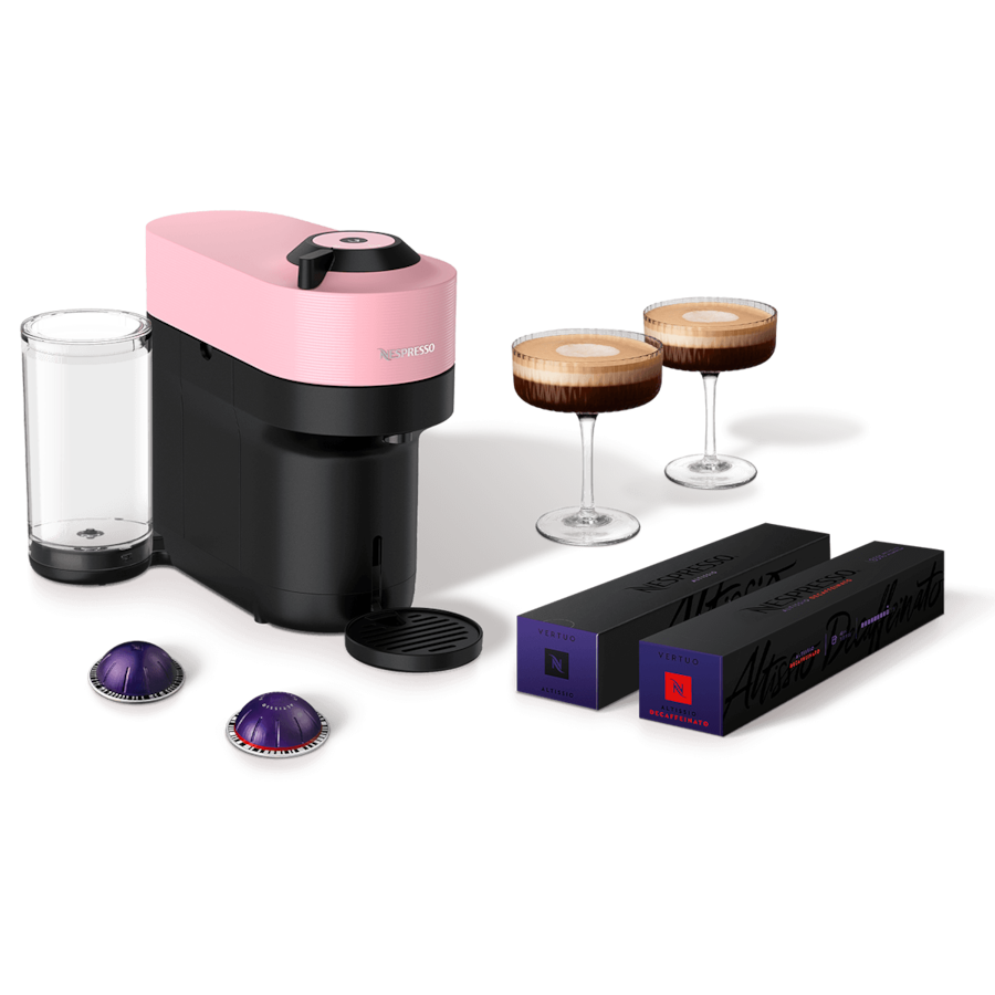 Nespresso vertuo store pink light