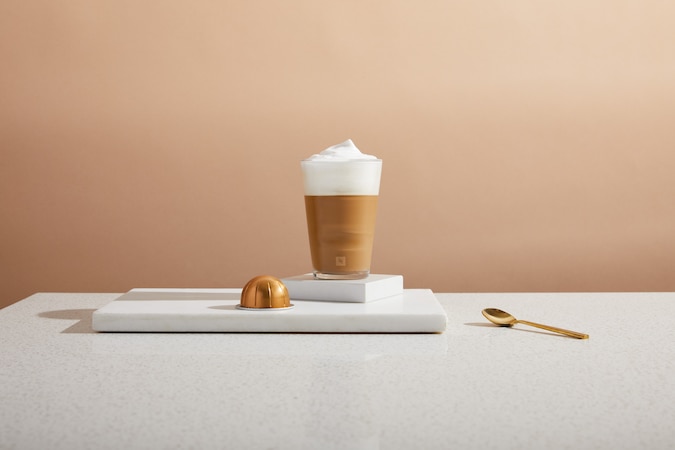 Crème Brûlée Cappuccino with Infiniment Double Espresso - Nespresso Recipes